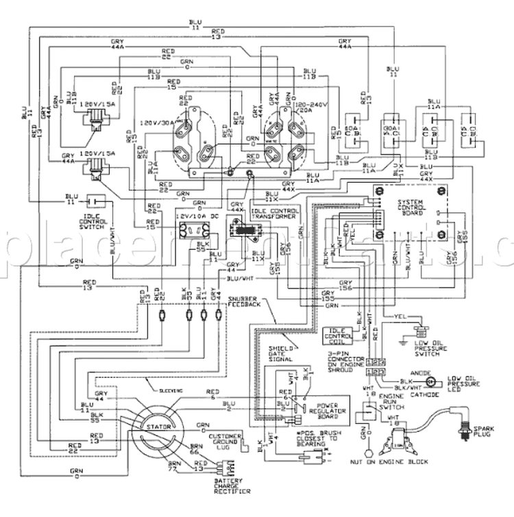 Page D Diagram and Parts List for 9777-2  Briggs and Stratton Generator